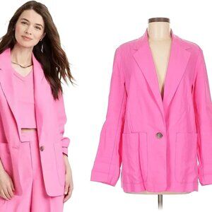 NWOT A NEW DAY TARGET relaxed fit essential blazer in pink (L)